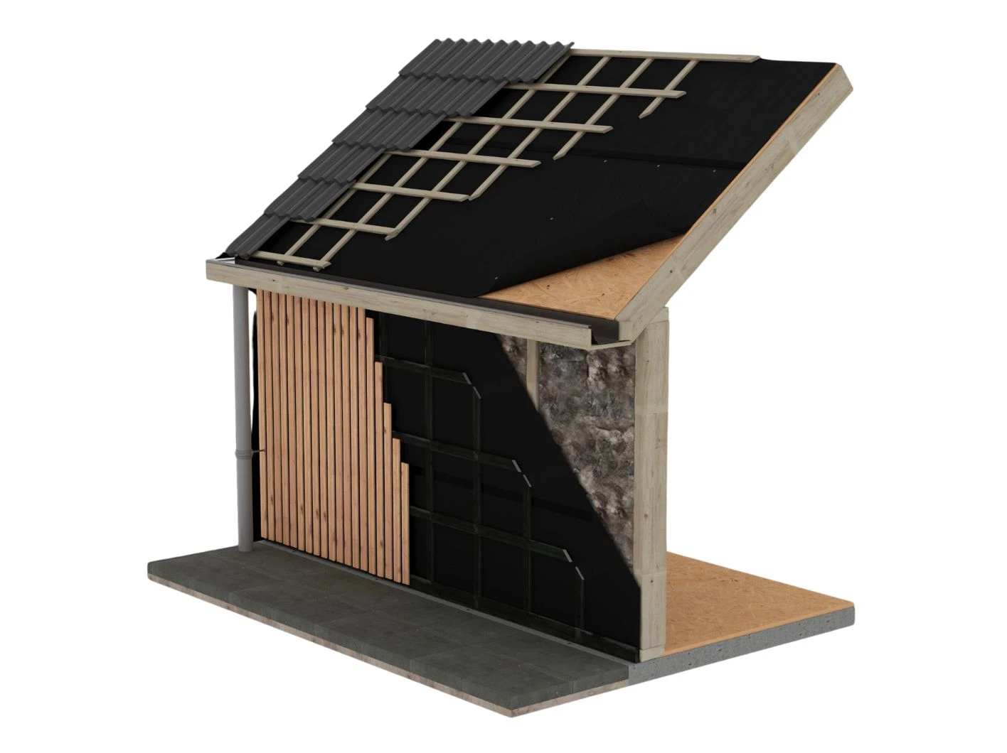 Polytex Fassade ECO Damp-open folie 150 cm x 2500 cm - Afbeelding 4